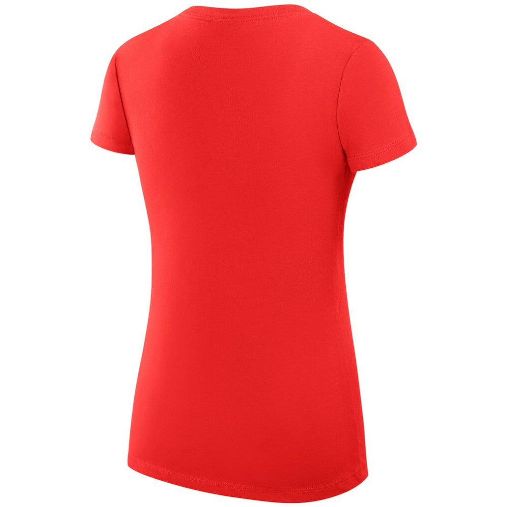 Florida Panthers G-III 4Her by Carl Banks Women's Super-Slim Fit Lightweight Dot Print Team V-Neck T-Shirt - Red - NHL 200595316