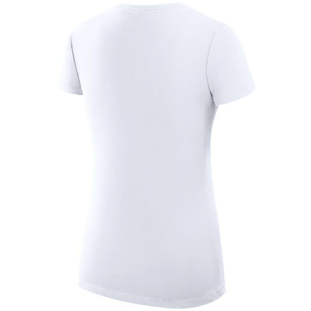 St. Louis Blues G-III 4Her by Carl Banks Women's Super-Slim Fit Lightweight Dot Print Team V-Neck T-Shirt - White - NHL 200595396