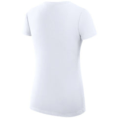 St. Louis Blues G-III 4Her by Carl Banks Women's Super-Slim Fit Lightweight Dot Print Team V-Neck T-Shirt - White - NHL 200595396