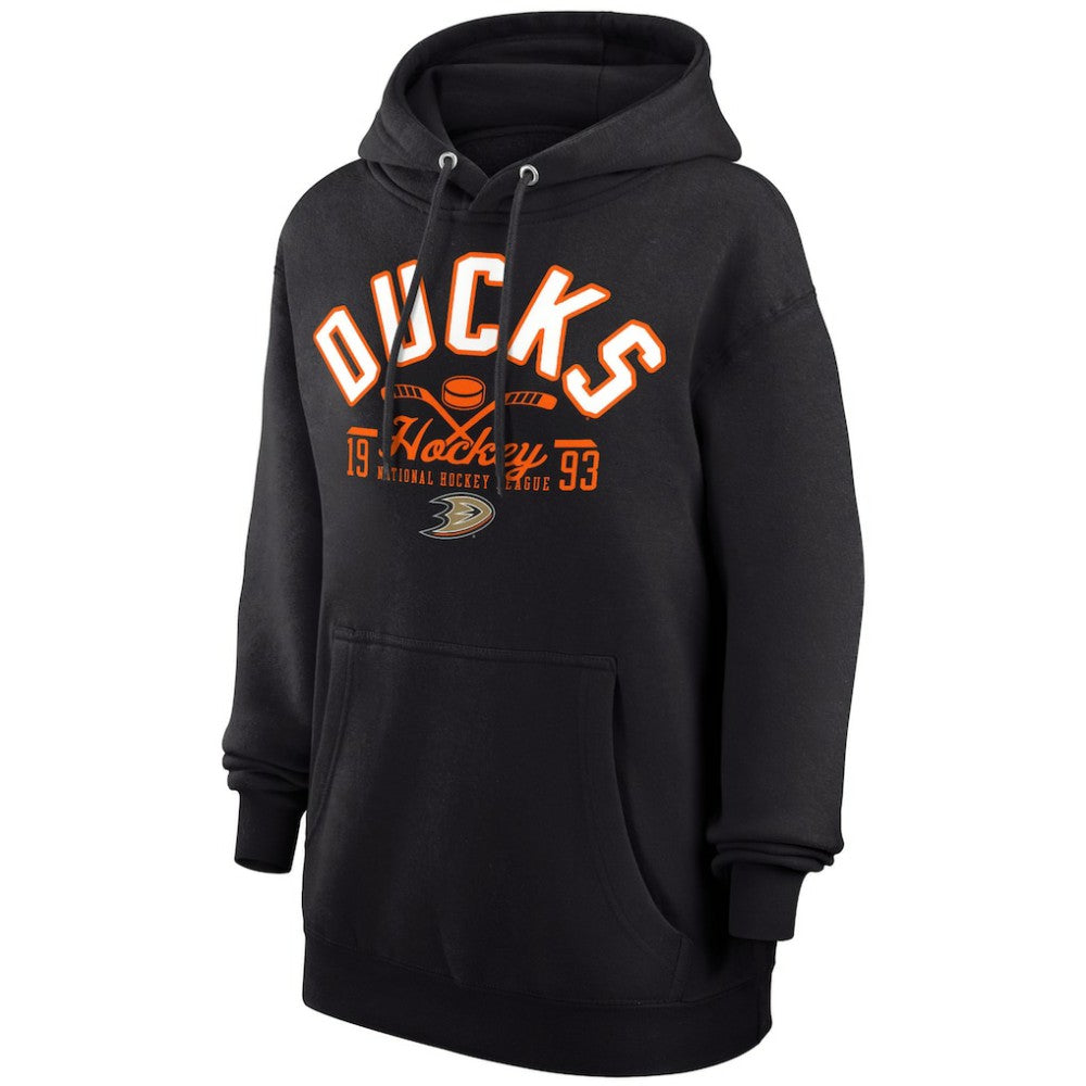 Anaheim Ducks Starter Puck Pullover Hoodie - Black - NHL 200595926