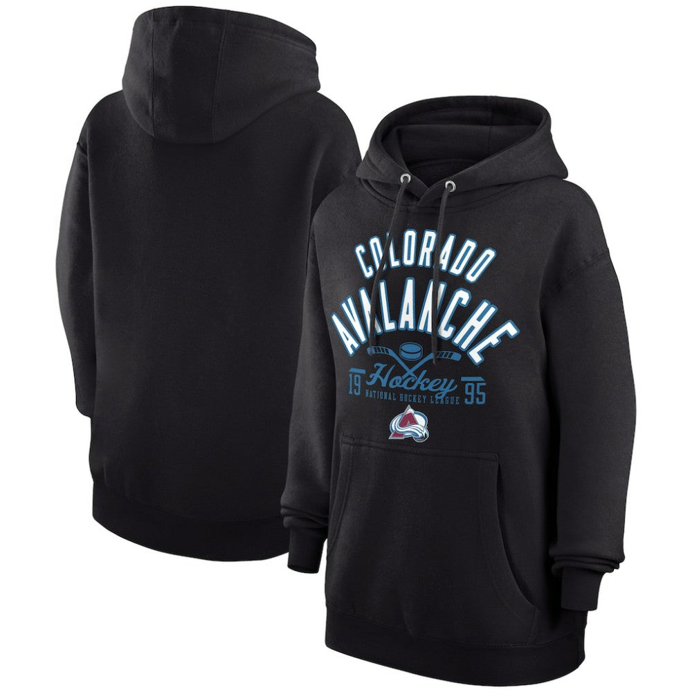 Colorado Avalanche Starter Puck Pullover Hoodie - Black - NHL 200595930