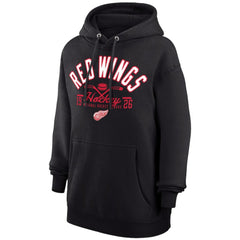 Detroit Red Wings Starter Puck Pullover Hoodie - Black - NHL 200595932