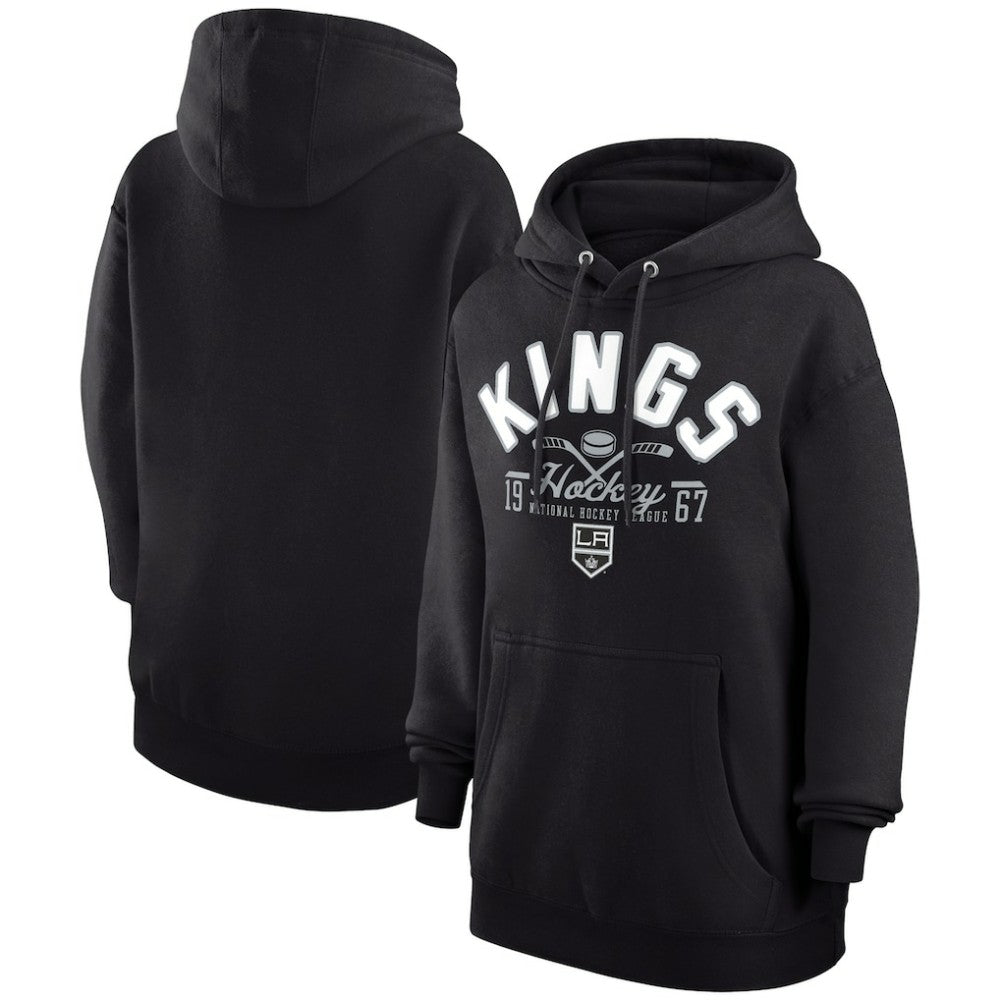 Los Angeles Kings Starter Puck Pullover Hoodie - Black - NHL 200595933