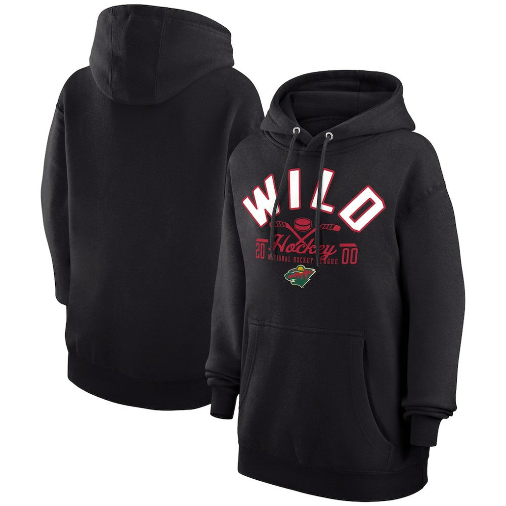 Minnesota Wild Starter Puck Pullover Hoodie - Black - NHL 200595934