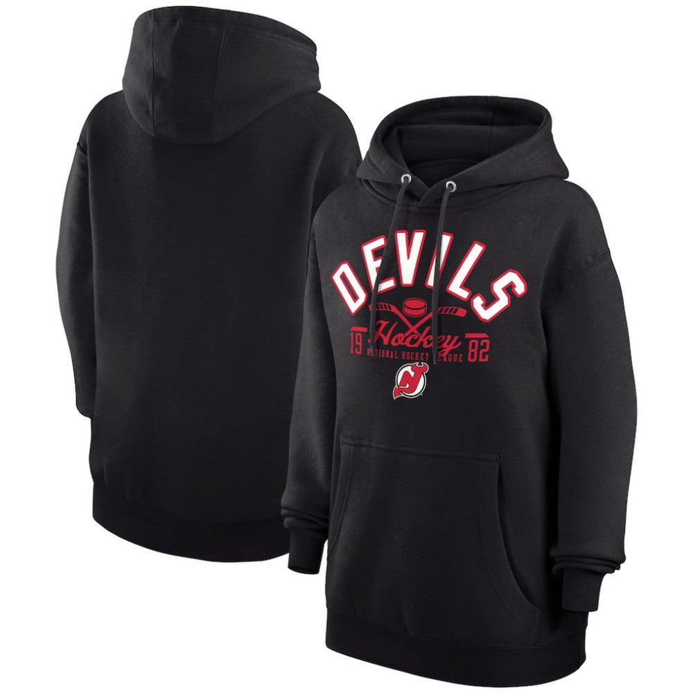 New Jersey Devils Starter Puck Pullover Hoodie - Black - NHL 200595935