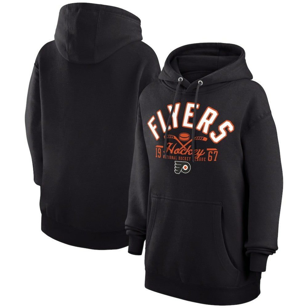 Philadelphia Flyers Starter Puck Pullover Hoodie - Black - NHL 200595937
