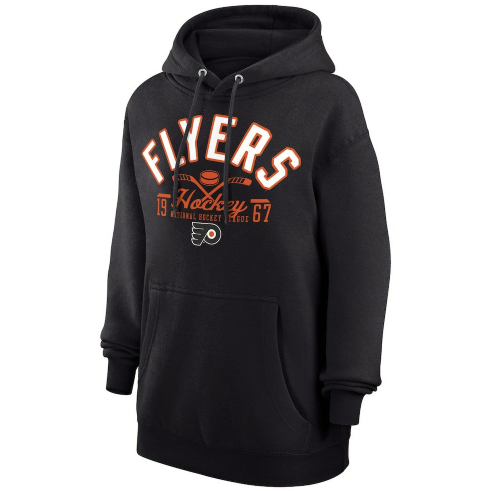 Philadelphia Flyers Starter Puck Pullover Hoodie - Black - NHL 200595937