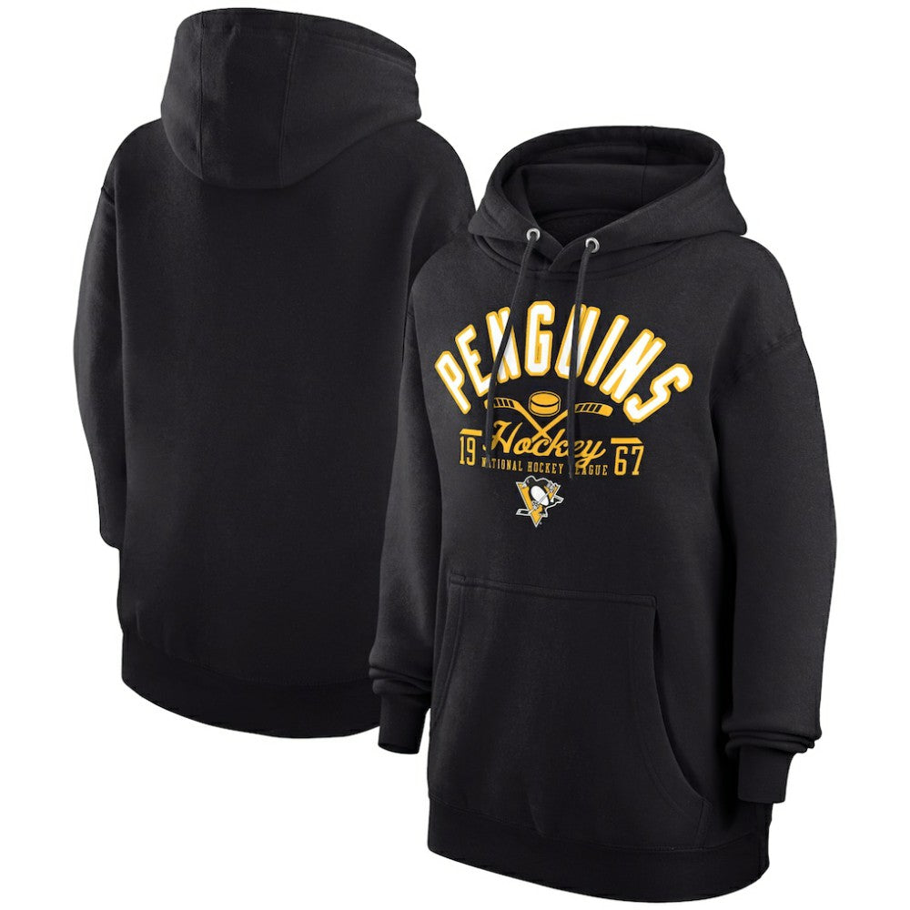Pittsburgh Penguins Starter Puck Pullover Hoodie - Black - NHL 200595939