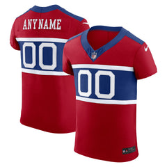 Nike New York Giants Alternate Vapor F.U.S.E. Elite Custom Jersey Red