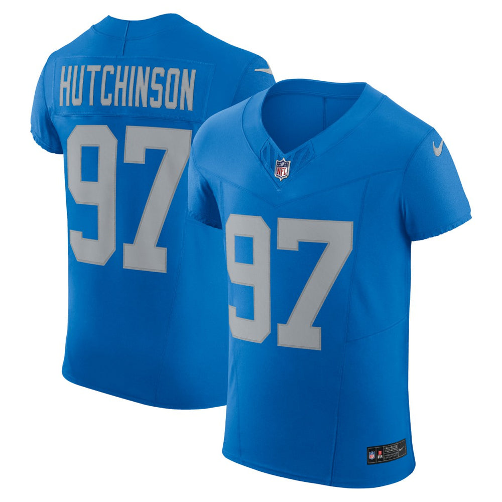 Nike Aidan Hutchinson Detroit Lions Alternate Vapor F.U.S.E. Elite Jersey Blue