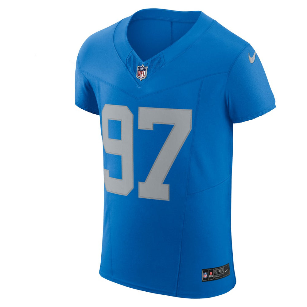Nike Aidan Hutchinson Detroit Lions Alternate Vapor F.U.S.E. Elite Jersey Blue