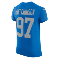Nike Aidan Hutchinson Detroit Lions Alternate Vapor F.U.S.E. Elite Jersey Blue