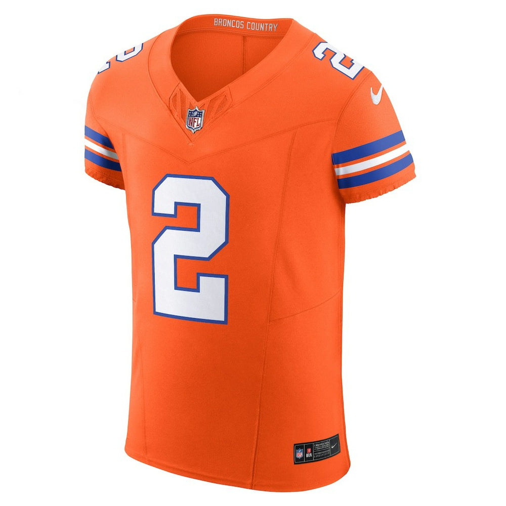 Nike Patrick Surtain II Denver Broncos Vapor F.U.S.E. Elite Jersey Vapor F.U.S.E. Elite Jersey Orange