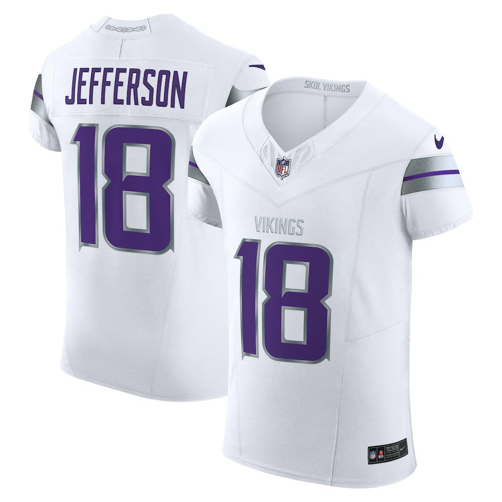 Nike Justin Jefferson Minnesota Vikings Alternate Vapor F.U.S.E. Elite Player Jersey White