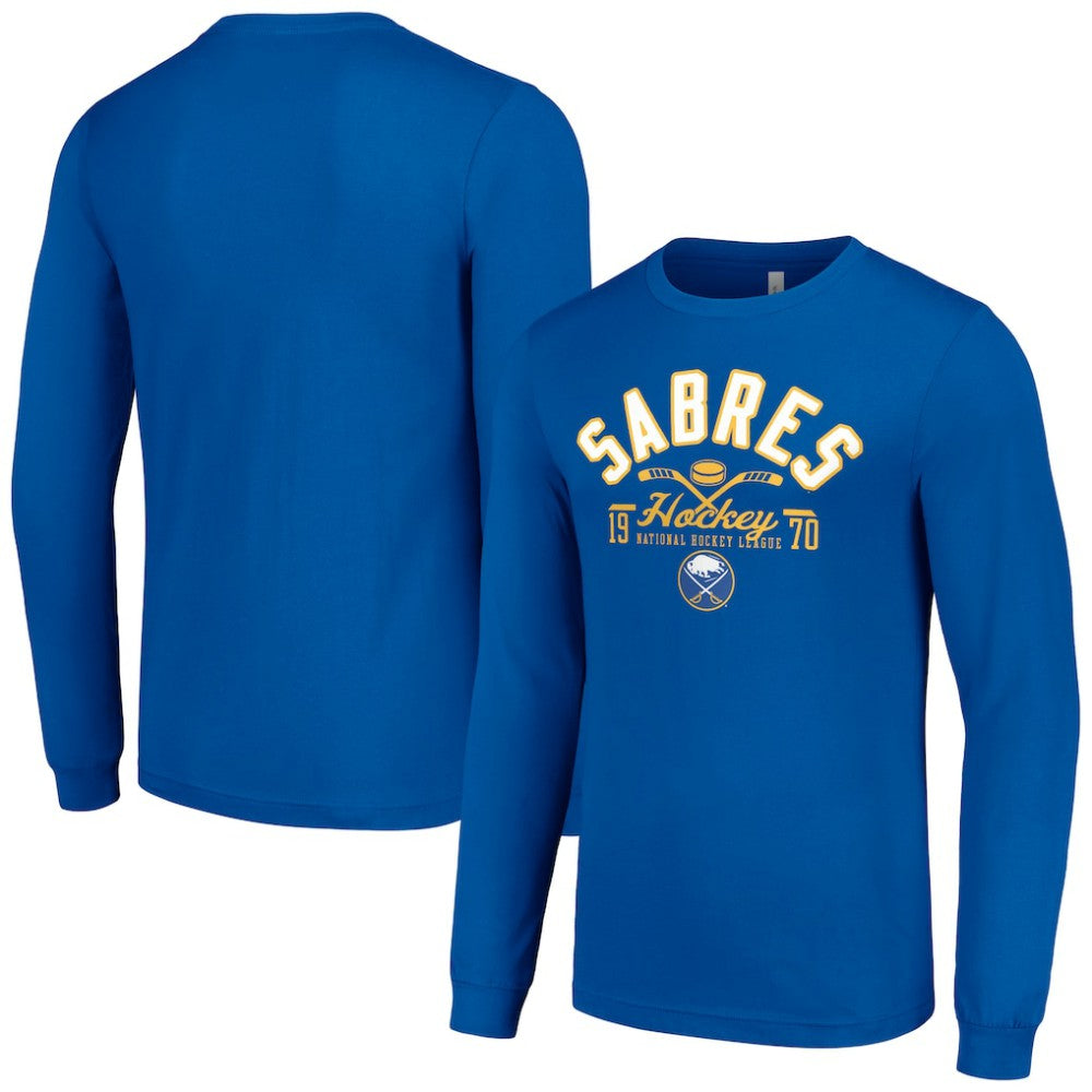 Buffalo Sabres Starter Puck Long Sleeve T-Shirt - Royal - NHL 200597911