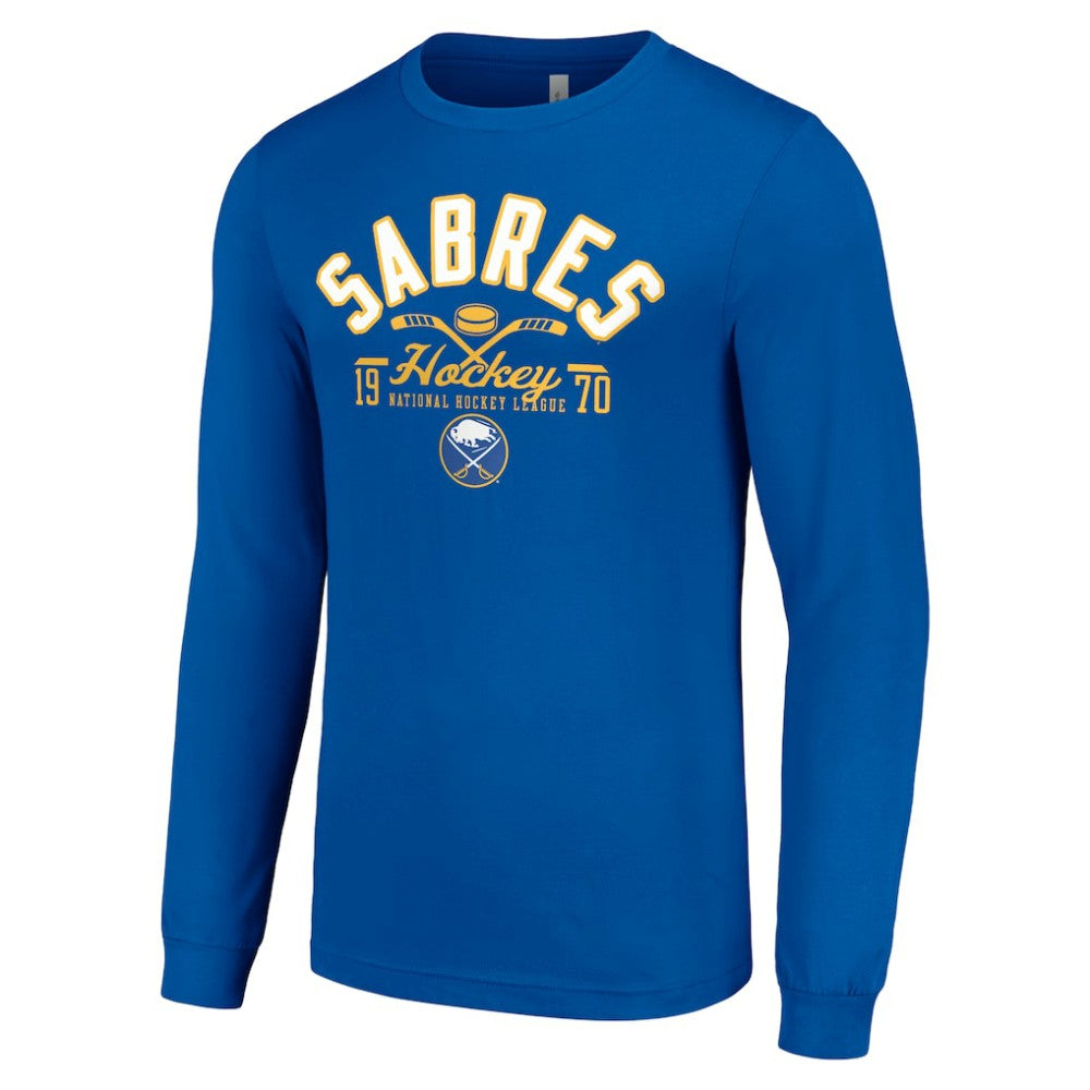 Buffalo Sabres Starter Puck Long Sleeve T-Shirt - Royal - NHL 200597911
