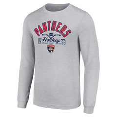 Florida Panthers Starter Puck Long Sleeve T-Shirt - Heather Gray - NHL 200597934