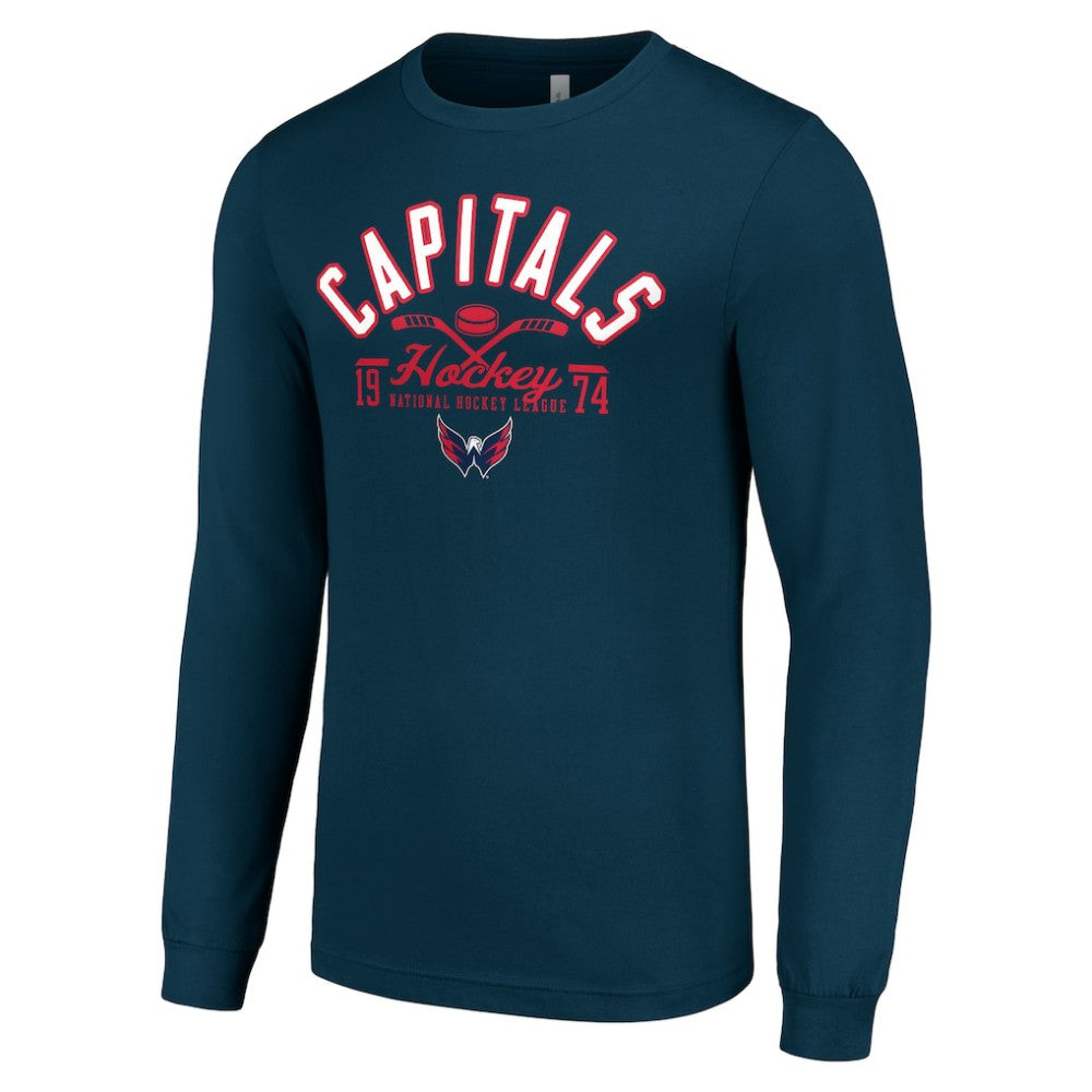 Washington Capitals Starter Puck Long Sleeve T-Shirt - Navy - NHL 200597988