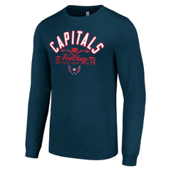 Washington Capitals Starter Puck Long Sleeve T-Shirt - Navy - NHL 200597988