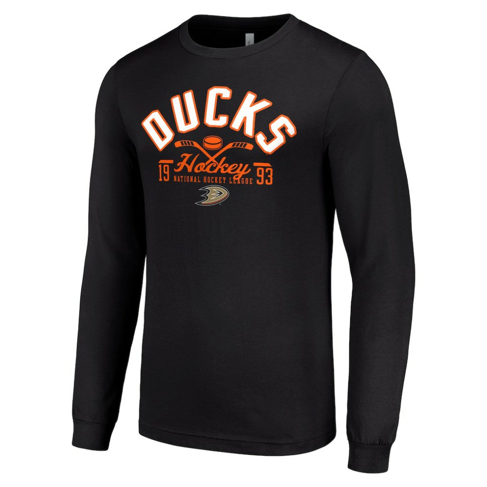 Anaheim Ducks Starter Puck Long Sleeve T-Shirt - Black - NHL 200598000