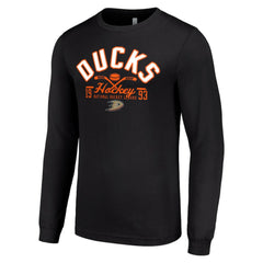 Anaheim Ducks Starter Puck Long Sleeve T-Shirt - Black - NHL 200598000