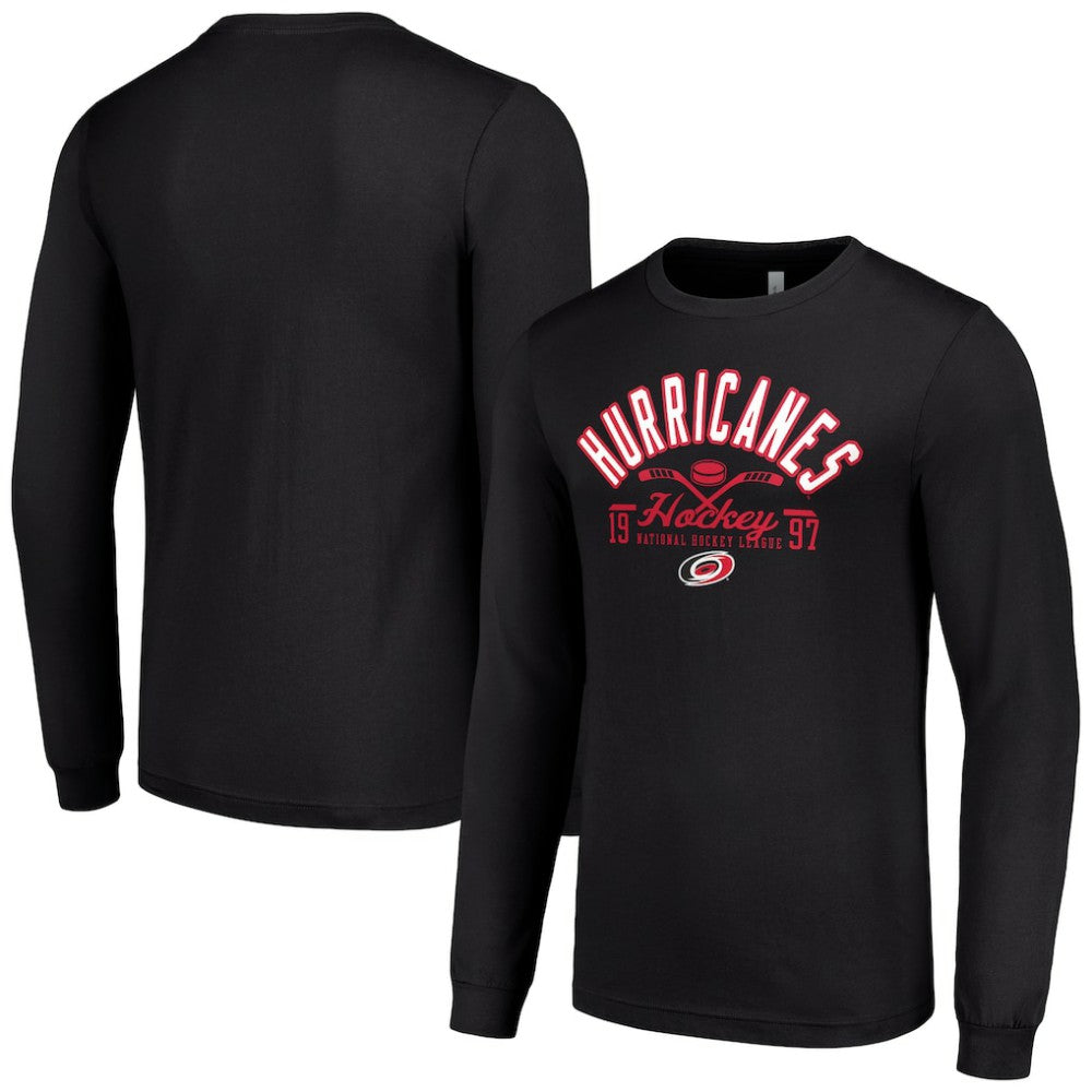 Carolina Hurricanes Starter Puck Long Sleeve T-Shirt - Black - NHL 200598002