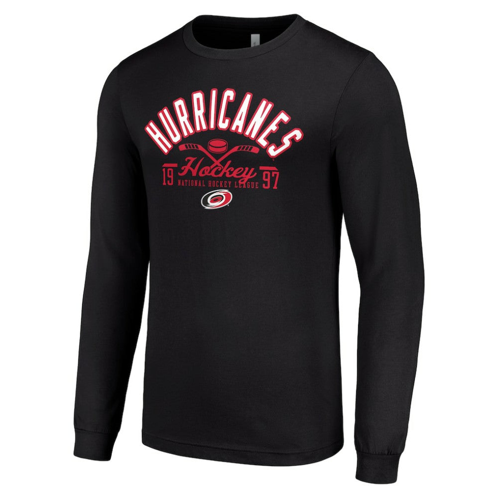 Carolina Hurricanes Starter Puck Long Sleeve T-Shirt - Black - NHL 200598002