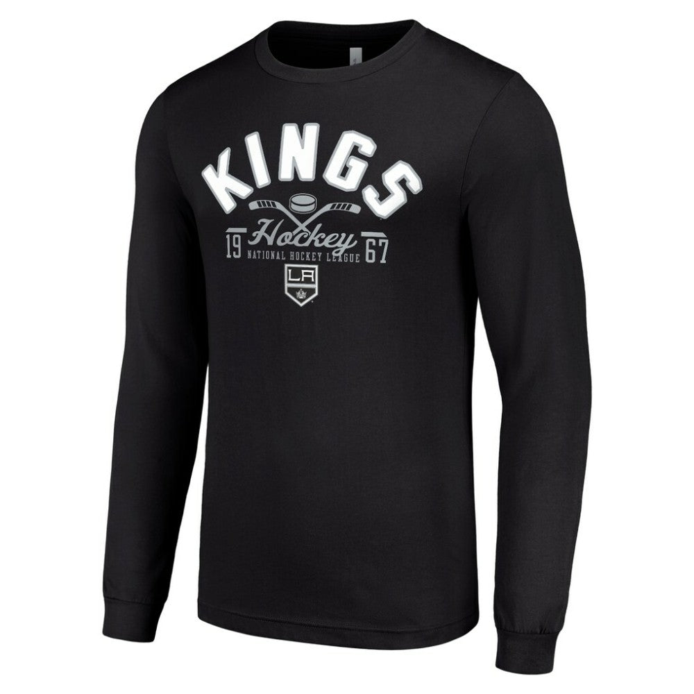 Los Angeles Kings Starter Puck Long Sleeve T-Shirt - Black - NHL 200598007