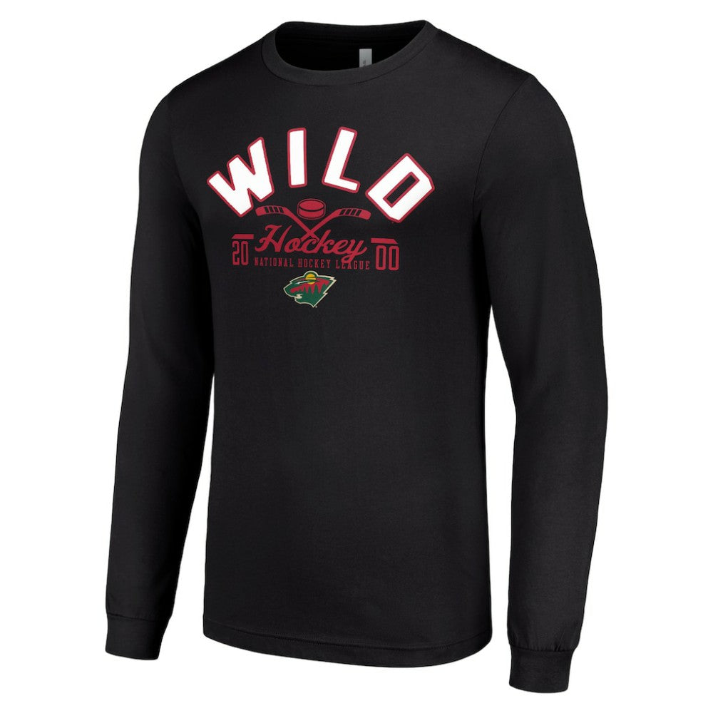 Minnesota Wild Starter Puck Long Sleeve T-Shirt - Black - NHL 200598008