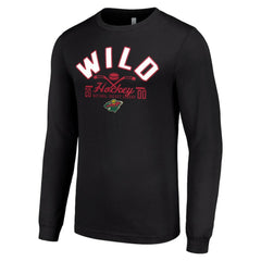 Minnesota Wild Starter Puck Long Sleeve T-Shirt - Black - NHL 200598008