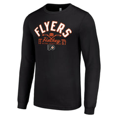 Philadelphia Flyers Starter Puck Long Sleeve T-Shirt - Black - NHL 200598011