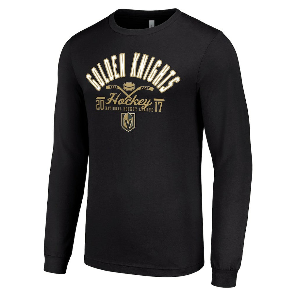 Vegas Golden Knights Starter Puck Long Sleeve T-Shirt - Black - NHL 200598016