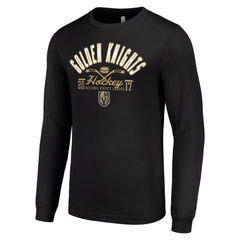 Vegas Golden Knights Starter Puck Long Sleeve T-Shirt - Black - NHL 200598016