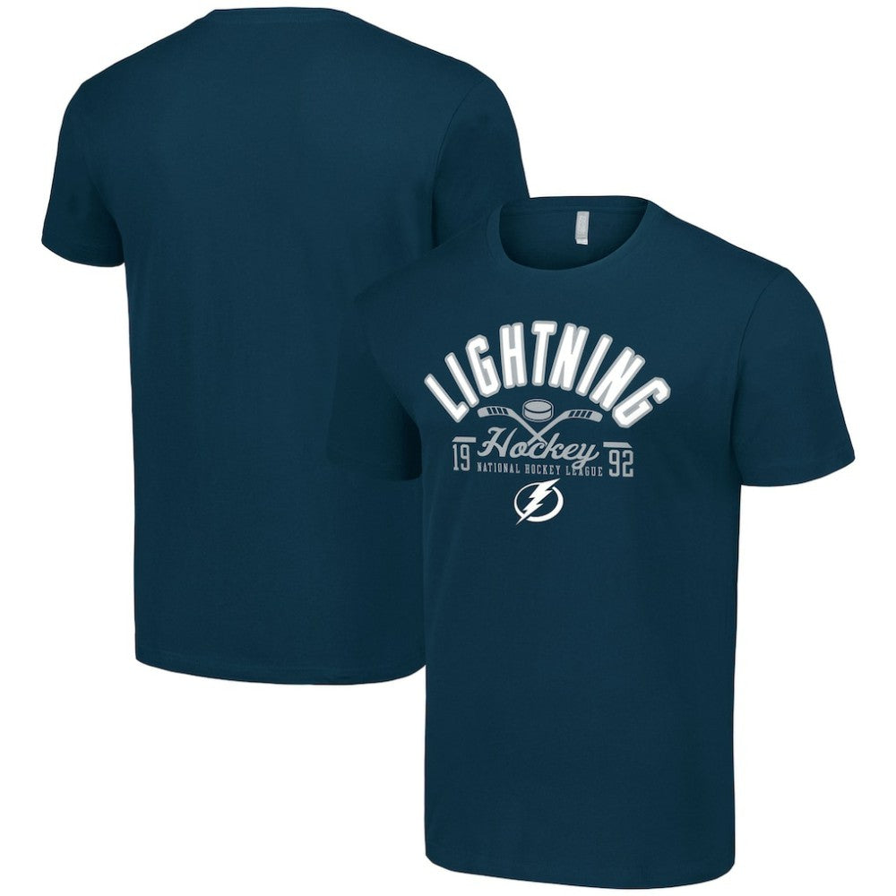 Tampa Bay Lightning Starter Half Puck T-Shirt - Navy - NHL 200598186