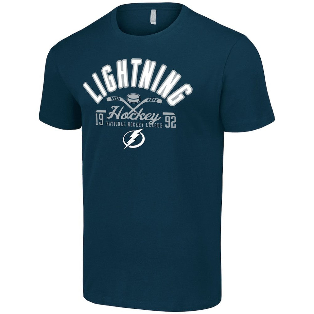 Tampa Bay Lightning Starter Half Puck T-Shirt - Navy - NHL 200598186