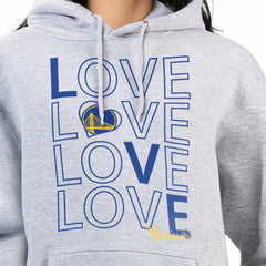 Golden State Warriors G-III 4Her by Carl Banks Women's Basketball Love Fleece Pullover Hoodie Heather Gray