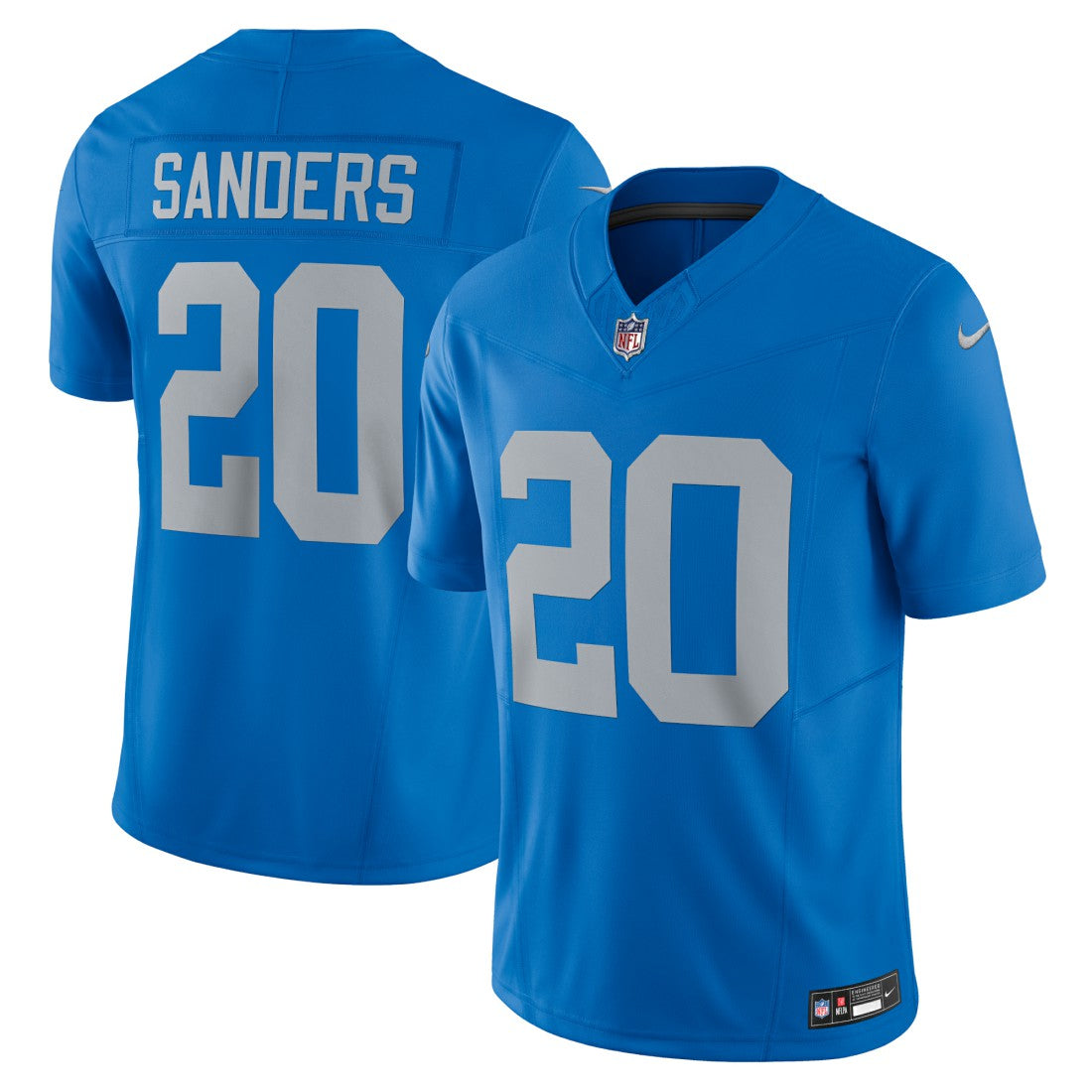 Nike Barry Sanders Detroit Lions Vapor F.U.S.E. Alternate Limited Jersey Blue