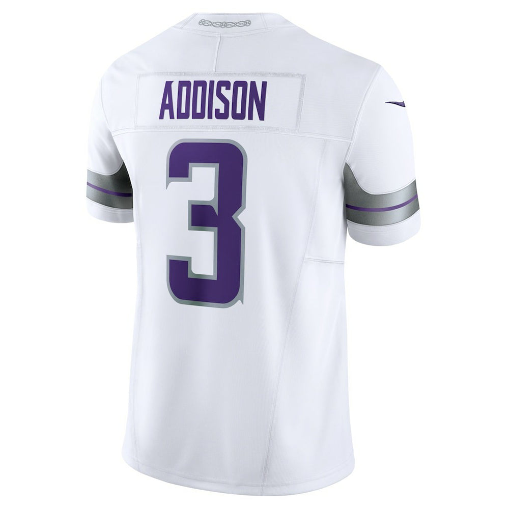 Nike Jordan Addison Minnesota Vikings Alternate Vapor F.U.S.E. Limited Jersey White