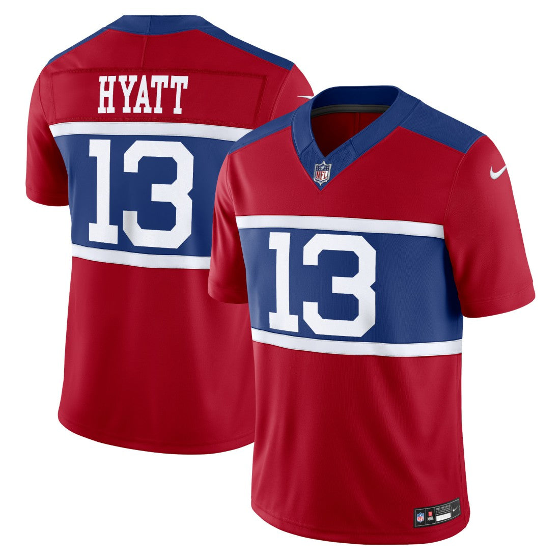 Nike Jalin Hyatt New York Giants Alternate Vapor F.U.S.E. Limited Jersey Century Red