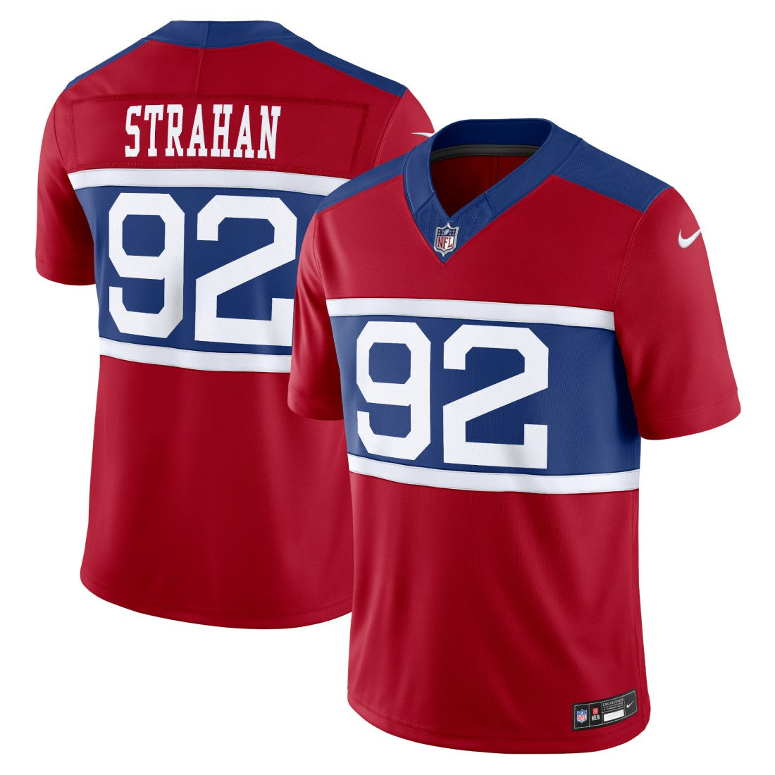 Nike Michael Strahan New York Giants Alternate Vapor F.U.S.E. Retired Player Limited Jersey Century Red