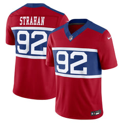 Nike Michael Strahan New York Giants Alternate Vapor F.U.S.E. Retired Player Limited Jersey Century Red