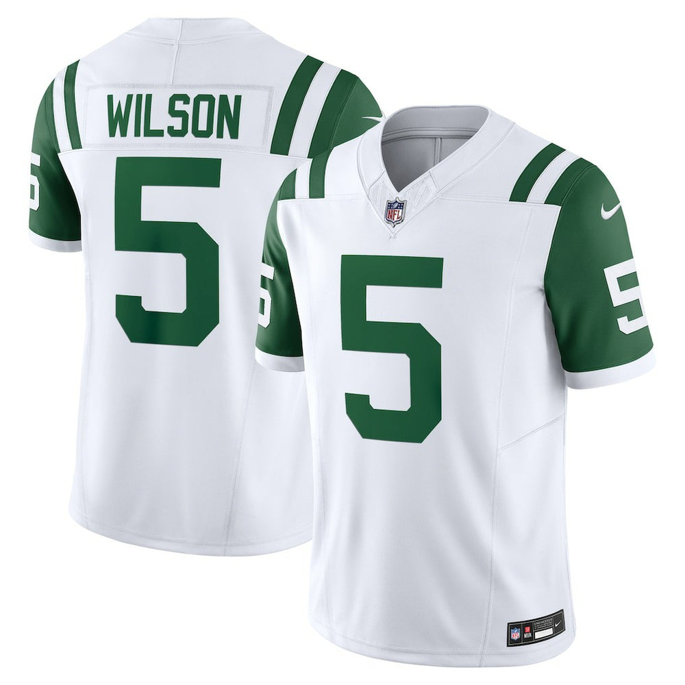 Nike Garrett Wilson New York Jets Classic Alternate Vapor F.U.S.E. Limited Jersey White