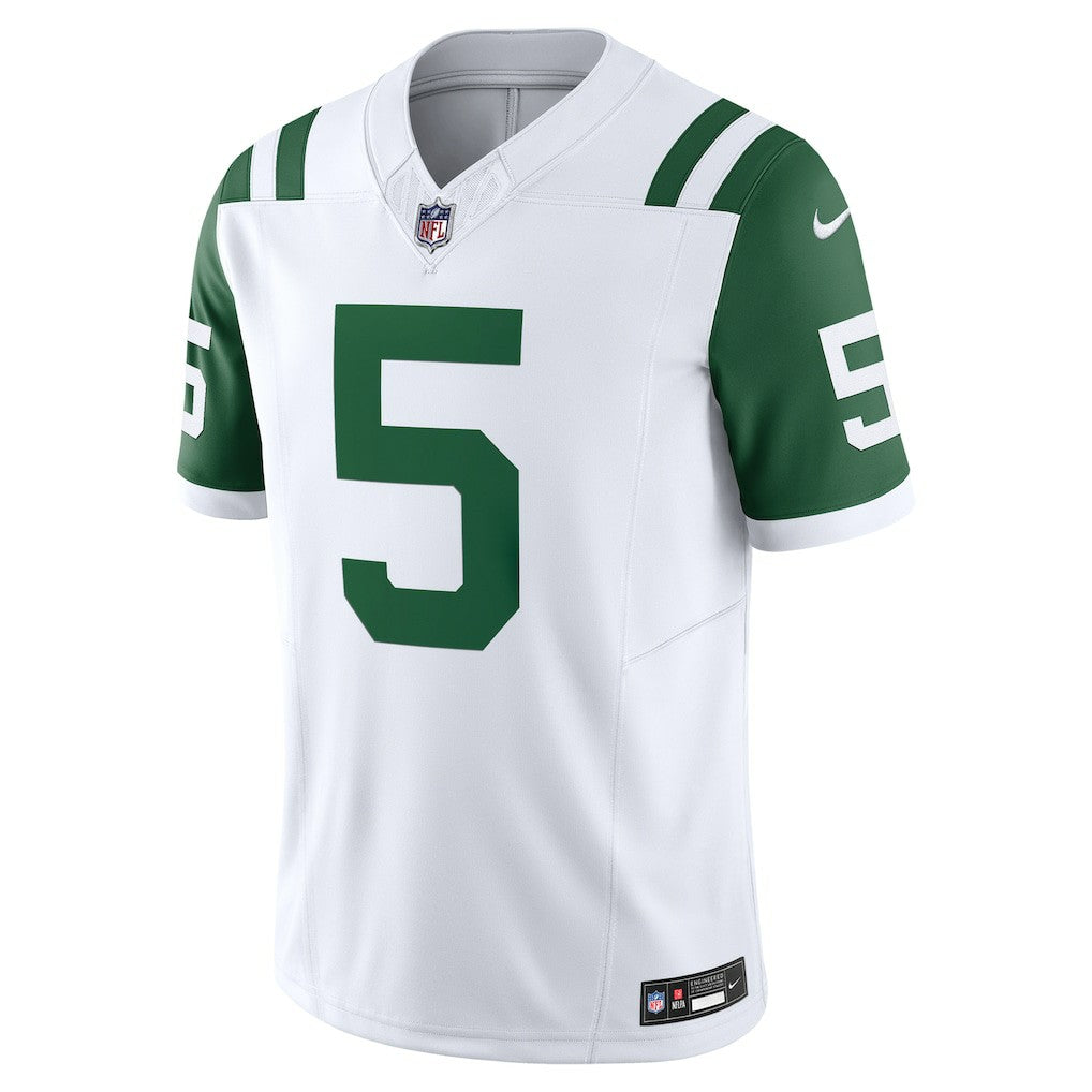Nike Garrett Wilson New York Jets Classic Alternate Vapor F.U.S.E. Limited Jersey White