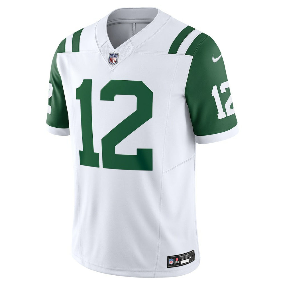 Nike Joe Namath New York Jets Classic Alternate Vapor F.U.S.E. Retired Player Limited Jersey White