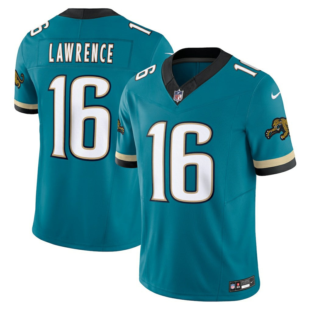 Nike Trevor Lawrence Jacksonville Jaguars Prowler Throwback Vapor F.U.S.E. Limited Jersey Teal