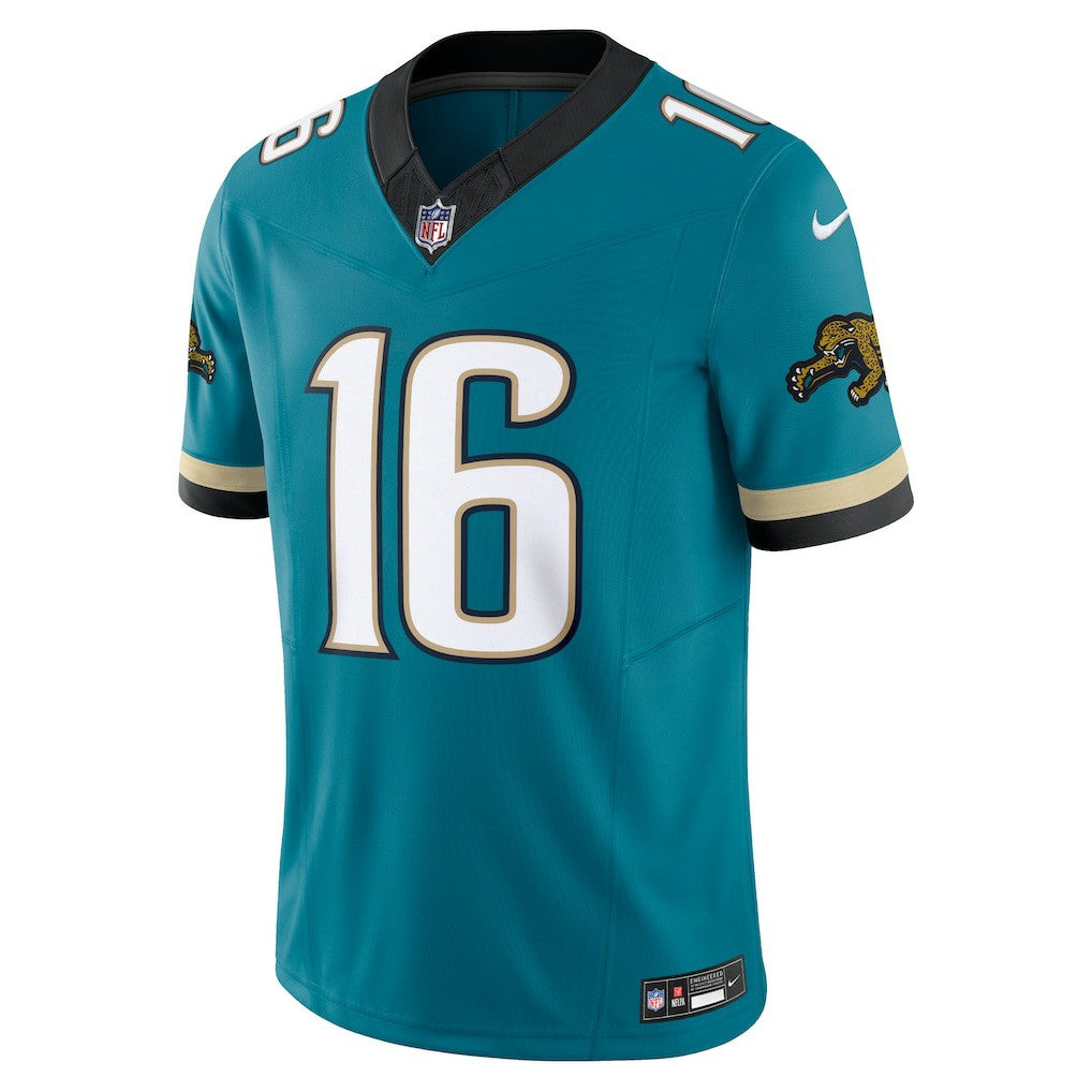 Nike Trevor Lawrence Jacksonville Jaguars Prowler Throwback Vapor F.U.S.E. Limited Jersey Teal