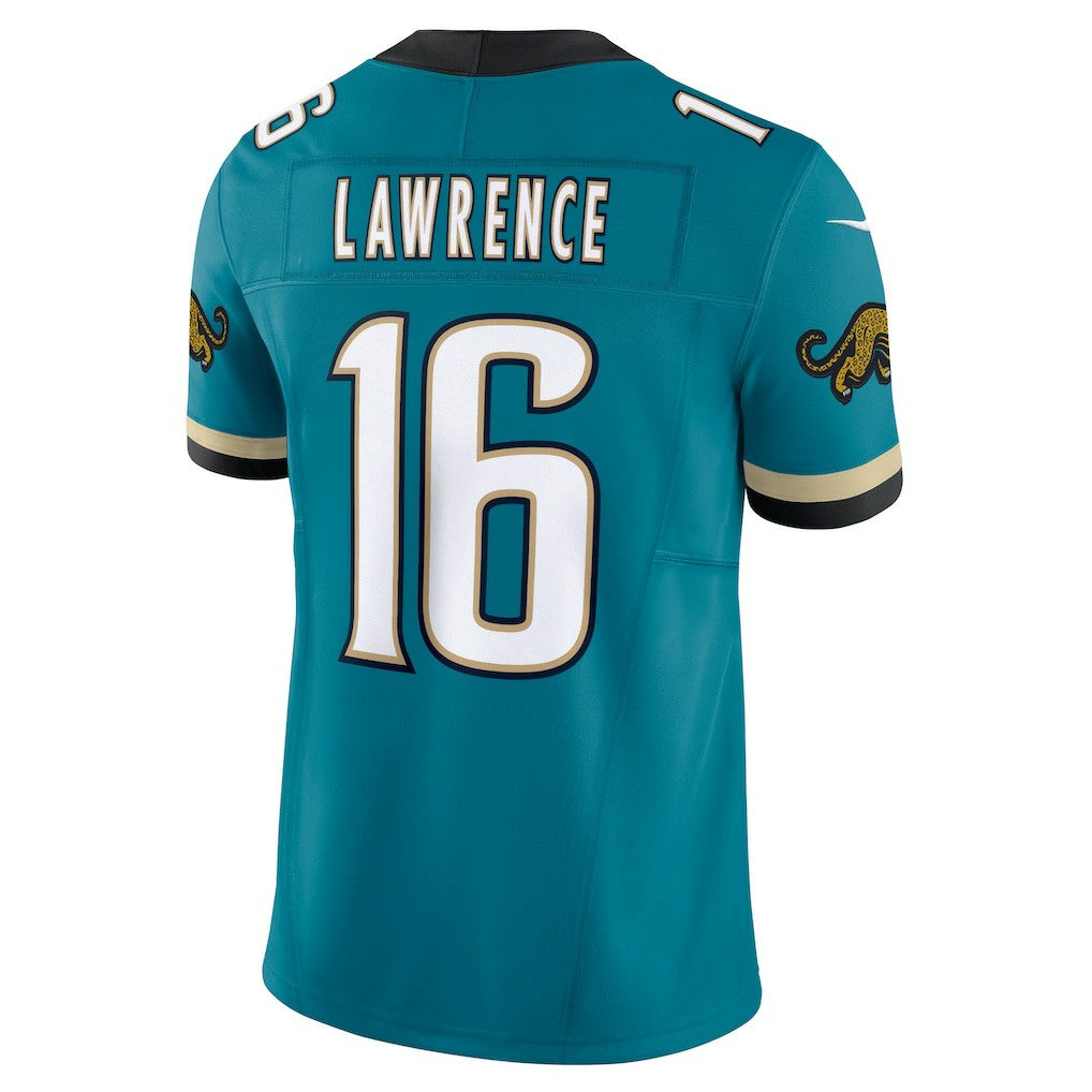 Nike Trevor Lawrence Jacksonville Jaguars Prowler Throwback Vapor F.U.S.E. Limited Jersey Teal