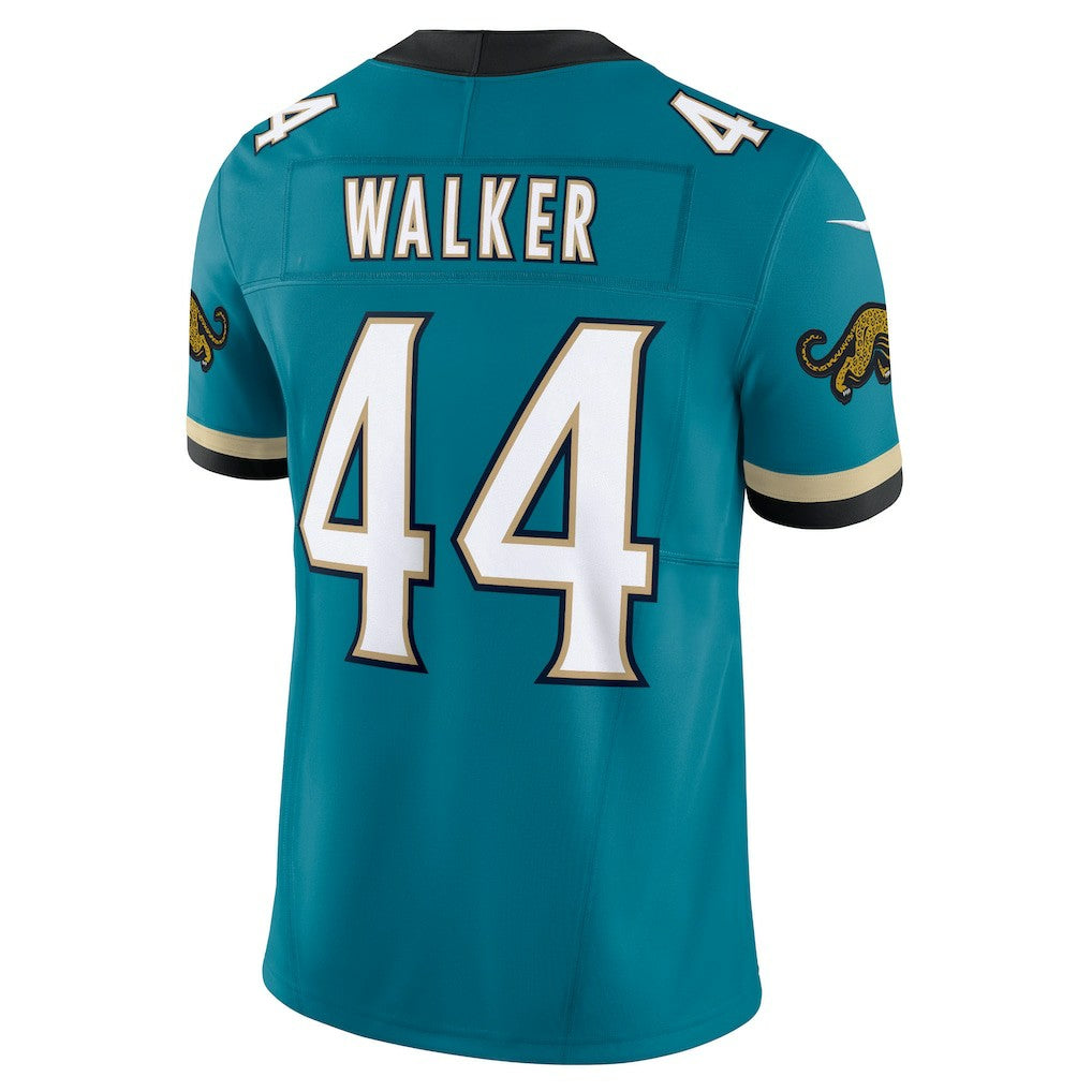 Nike Travon Walker Jacksonville Jaguars Prowler Throwback Vapor F.U.S.E. Limited Jersey Teal