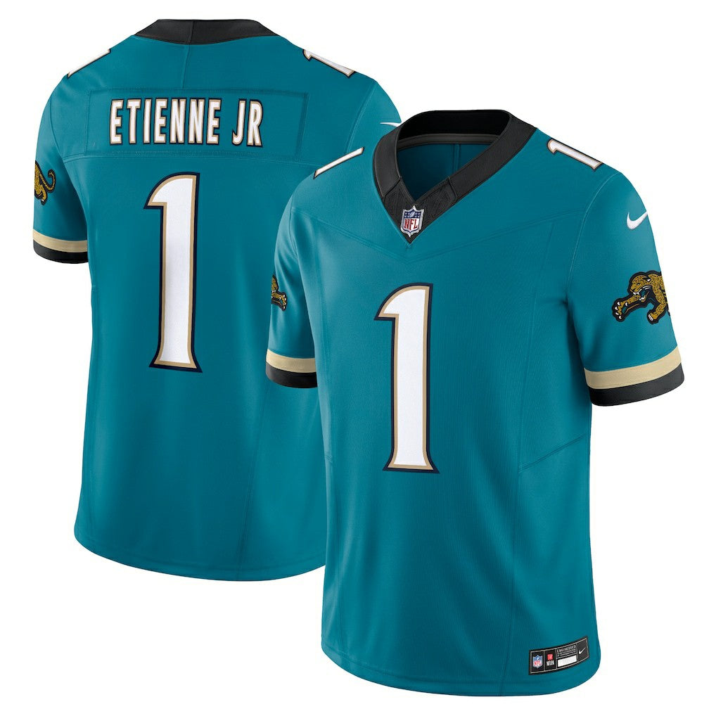 Nike Travis Etienne Jacksonville Jaguars Prowler Throwback Vapor F.U.S.E. Limited Jersey Teal