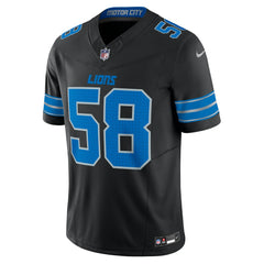 Nike Penei Sewell Detroit Lions Vapor F.U.S.E. Alternate Limited Jersey Black